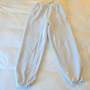 Aritzia TNA Sweatfleece MegaFit Sweatpants in Light Grey. Size XXS.